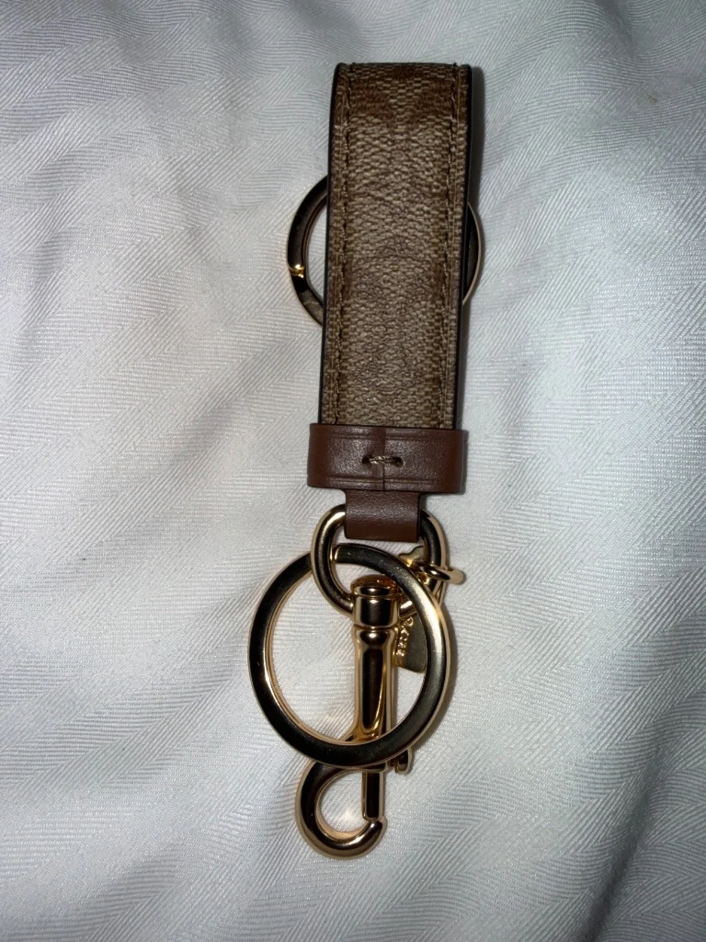 Coach Signature Valet Key Fob